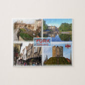GB York ^ Walls and Minster - River Ouse - Shamble Legpuzzel (Horizontaal)