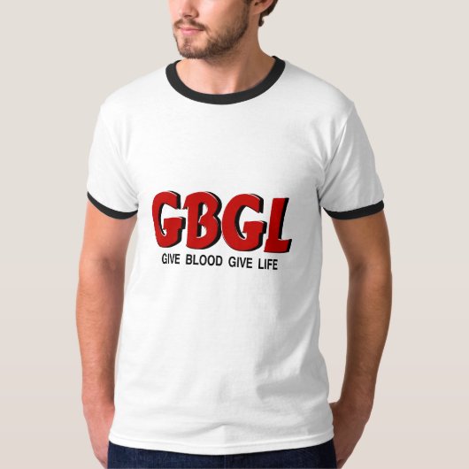 GBGL geeft bloed om het Shirt van het leven te gev (Voorkant)