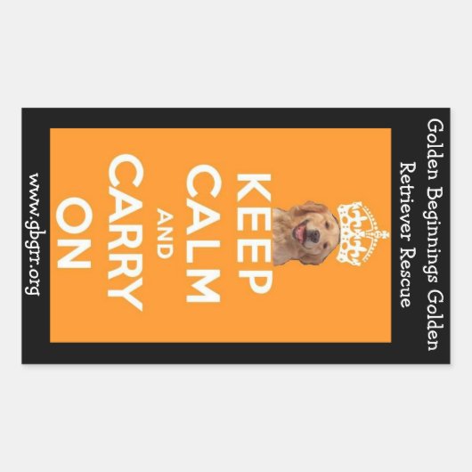 GBGRR Houd Kalm Sticker (Voorkant)