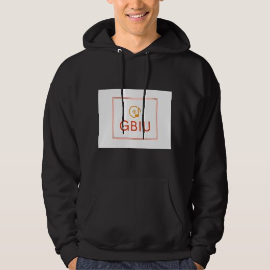 GBIU Zwart x Wit Hoodie (Voorkant)