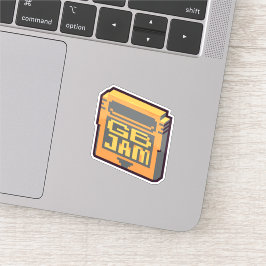 GBJam vinyl sticker - retro sticker voor gamedevs