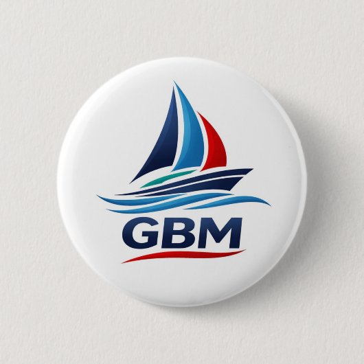 GBM Team Badge  Ronde Button 5,7 Cm (Voorkant)