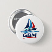 GBM Team Badge  Ronde Button 5,7 Cm (Voorkant /achterkant)