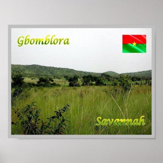 Gbomblora - Savannah - Poster (Voorkant)