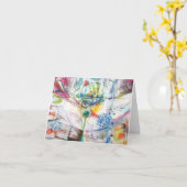 GBR Handtekening Stuk "Gevolgen" Kaart (Gele Bloem)