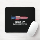 Gbu-57 Bunker Buster American Flag 4th Of July Tan Muismat (Met muis)
