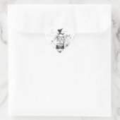 "G'bye My Clown" Hartvormige Sticker (Tas)