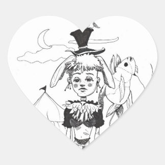"G'bye My Clown" Hartvormige Sticker