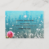 GC Adore  Crystals Turquoise Metallic Visitekaartje (Achterkant)