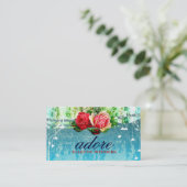 GC Adore in Rozen  Turquoise Blue Visitekaartje (Staand voorkant)