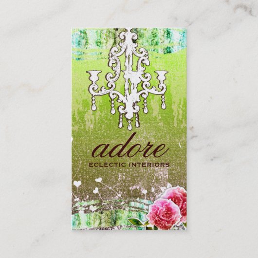 GC Adore  Limoen Gold Metallic Visitekaartje (Voorkant)