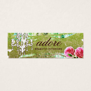 GC Adore Limoen Label Gold Metallic Mini Visitekaartjes