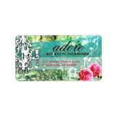 GC Adore Turquoise Etiket (Voorkant)