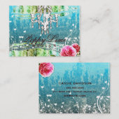 GC Adore  Turquoise Gold Metallic Visitekaartje (Voorkant / Achterkant)