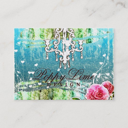 GC Adore  Turquoise Gold Metallic Visitekaartje (Voorkant)