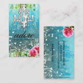 GC Adore  Turquoise Gold Metallic Visitekaartje (Voorkant / Achterkant)