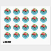 GC Adore  Turquoise Ronde Sticker (Vel)
