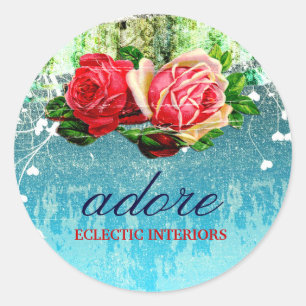 GC Adore  Turquoise Ronde Sticker
