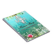GC Adore Vintage Turquoise Notitieboek (Rechterzijde)