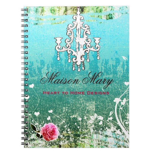 GC Adore Vintage Turquoise Notitieboek (Voorkant)