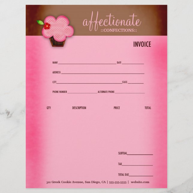GC Affectionate Confections Letterhead (Voorkant)
