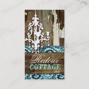 GC Afval naar Treasure Chandelier Aqua Blue Visitekaartje