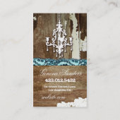 GC | Afval naar Treasure Chandelier Aqua Blue Visitekaartje (Achterkant)