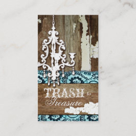 GC | Afval naar Treasure Chandelier Aqua Blue Visitekaartje