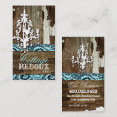 GC Afval naar Treasure Chandelier Aqua Blue Visitekaartje (Voorkant / Achterkant)