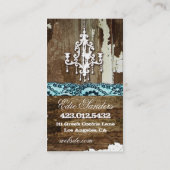 GC Afval naar Treasure Chandelier Aqua Blue Visitekaartje (Achterkant)