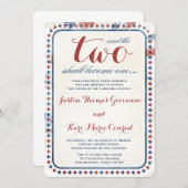 GC All American Red White Blue Weddenschap Kaart (Voorkant / Achterkant)