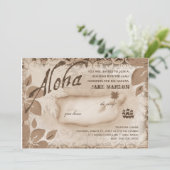 Gc | Aloha Luau Island Brown Kaart (Staand voorkant)