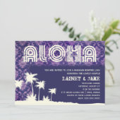 GC Aloha Luau Palm Paars Kaart (Staand voorkant)