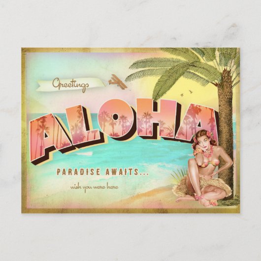 GC ALOHA TROPISCH BRIEFKAART (Voorkant)