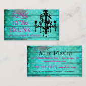 GC Aqua Hout en luchters 2 Visitekaartje (Voorkant / Achterkant)