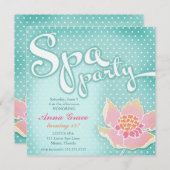 GC Aqua Spa Party Lotus Kaart (Voorkant / Achterkant)