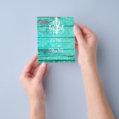 GC Aqua Wood Chandelier Flyer (Hand)