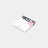 GC Aviation Takeoff Pink Damask POST IT© Post-it® Notes (Schuin)