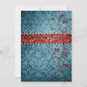 GC | Bejewelde Turquoise & Red Kaart (Voorkant)