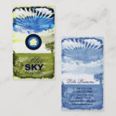 GC | Blauw Visitekaartje van de Hemel met Logo (Voorkant / Achterkant)