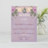GC Bruids Bruiloft Thee Feest Menu (Staand voorkant)