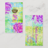 GC Cali Vibrant Garden Crown Paarse Garden Flowers Visitekaartje (Voorkant / Achterkant)