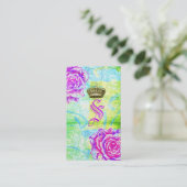 GC Cali Vibrant Garden Crown Paarse Garden Flowers Visitekaartje (Staand voorkant)