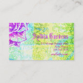 GC Cali Vibrant Garden Crown Paarse Garden Flowers Visitekaartje (Achterkant)