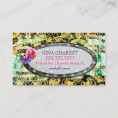 GC | charm Bee Damask Visitekaartje (Achterkant)