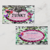 GC |  charm Black Damask Visitekaartje (Voorkant / Achterkant)