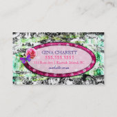 GC |  charm Black Damask Visitekaartje (Achterkant)