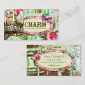 GC | charm Chipped Paint Shabby Visitekaartje (Voorkant / Achterkant)