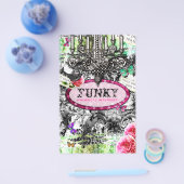 GC |  charme (Whimsical) - Black White Damask Flyer (Enkel)