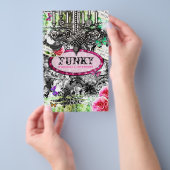 GC |  charme (Whimsical) - Black White Damask Flyer (Hand)